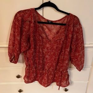 Mossimo medium blouse with tie